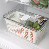 Organizador De Nevera Con Tapa En Acrílico 14.5 × 31.5 × 16cm