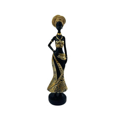 Estatua decorativa mujer africana