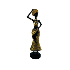 Escultura decorativa mujer africana