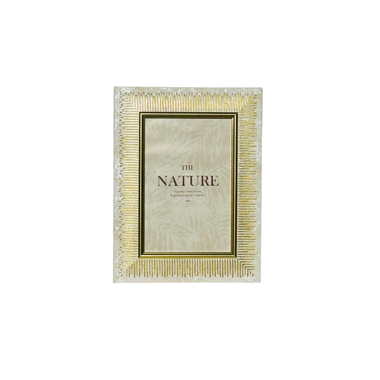 Vista frontal marco madera metálico 10×15 cm