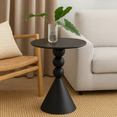 Mesa De Centro Minimalista 40x60cm Metálica Negra