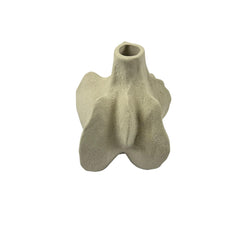 Florero De Cerámica Rústico Orgánico 11.5×17.6cm