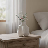 Florero De Cerámica Rústico Orgánico 11.5×17.6cm