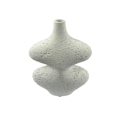 Florero De Cerámica Rústica Diseño Orgánico