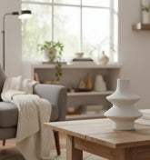 Florero De Cerámica Escalonado Diseño Moderno