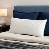 Almohada Blanca 50x100 cm con Fuelle y Borde de Colores | Lala Home Colombia