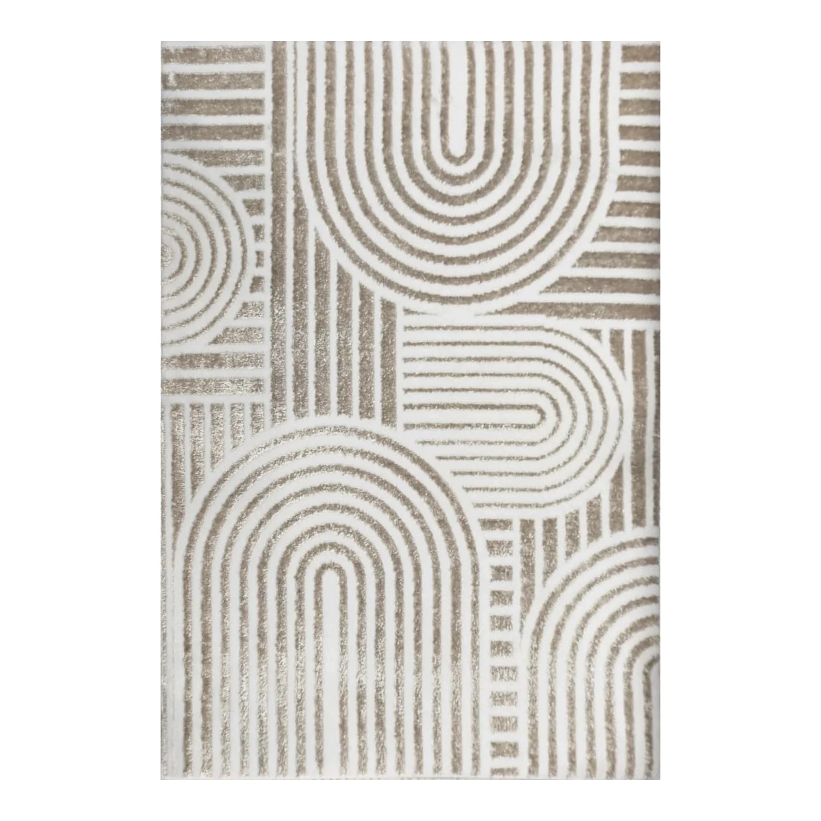 Alfombra Kabul 50×90 cm diseño geométrico en tonos neutros