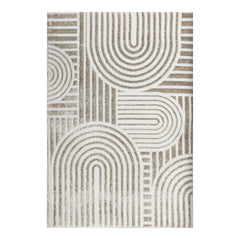 Alfombra Kabul 50×90 cm diseño geométrico en tonos neutros