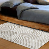 Alfombra Kabul 50×90 cm diseño geométrico en tonos neutros