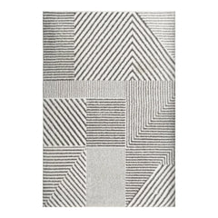 Alfombra Kabul 50×90 cm diseño geométrico en tonos neutros