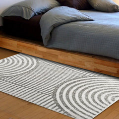 Alfombra Kabul 50×90 cm diseño geométrico en tonos neutros