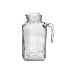 Jarra de vidrio 1.6 L con tapa transparente