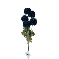 Flor decorativa pompones de seda 65 cm