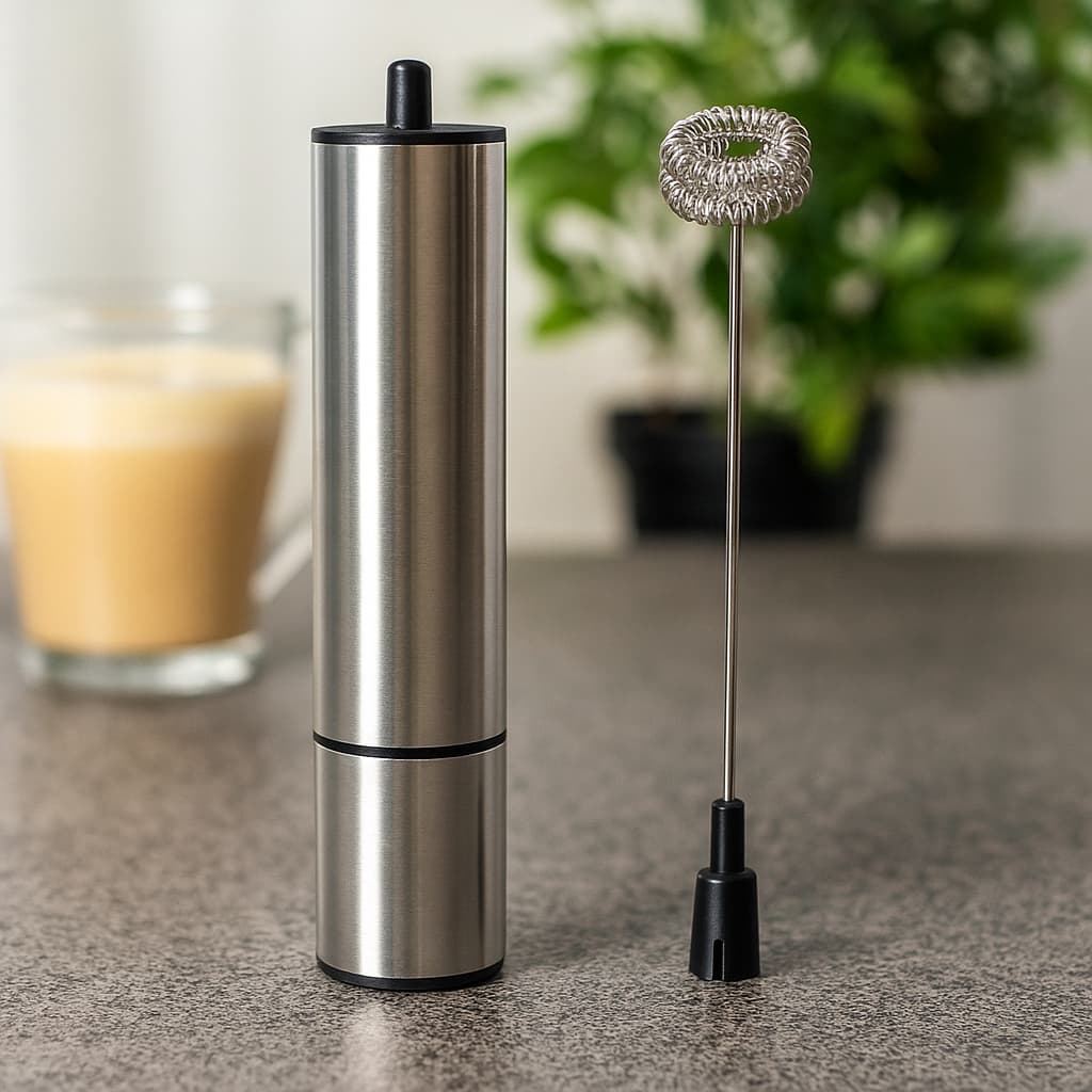 Batidor manual de acero inoxidable para espumar leche – Lala Home