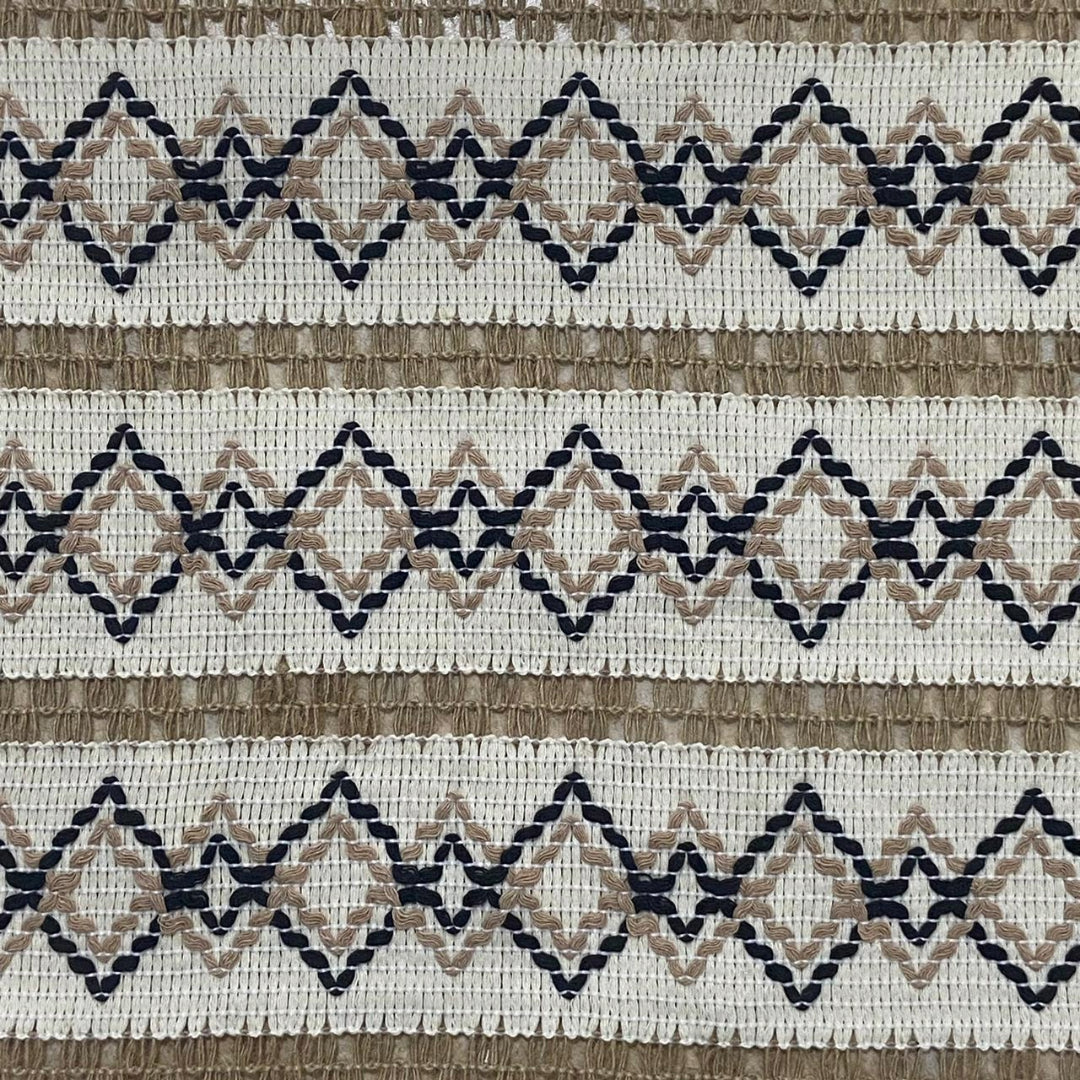 Mantel artesanal tejido con algodón y cáñamo – Lala Home