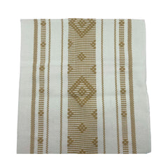 Individual Tejido 30x45cm Para Mesa Blanco con Triángulos Marrón