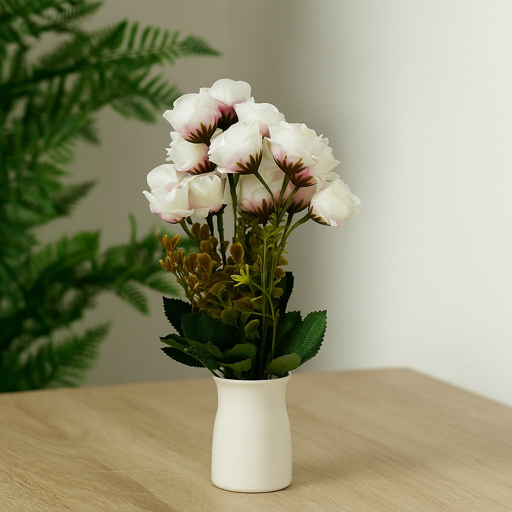 Flor decorativa artificial ramito 30 cm en colores surtidos