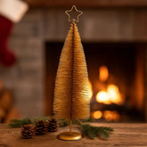 Árbol Navideño Decorativo Con Estrella Dorada