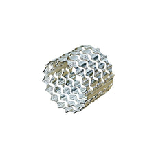 Anillo para servilleta con diseño calado zig zag