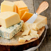 Vista completa de cuchillo para queso de 30 cm