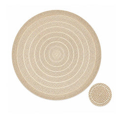 Individual redondo dorado de 36 cm con círculos concéntricos