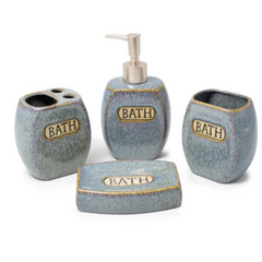 Set Baño x4 Diseño Manchas