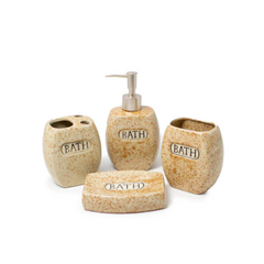 Set Baño x4 Diseño Manchas