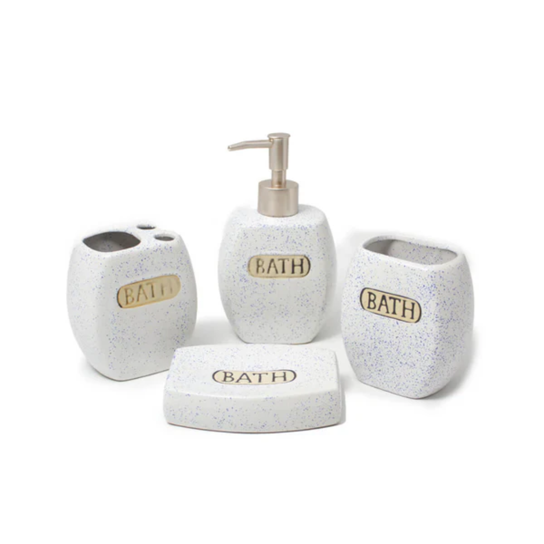 Set Baño x4 Diseño Manchas