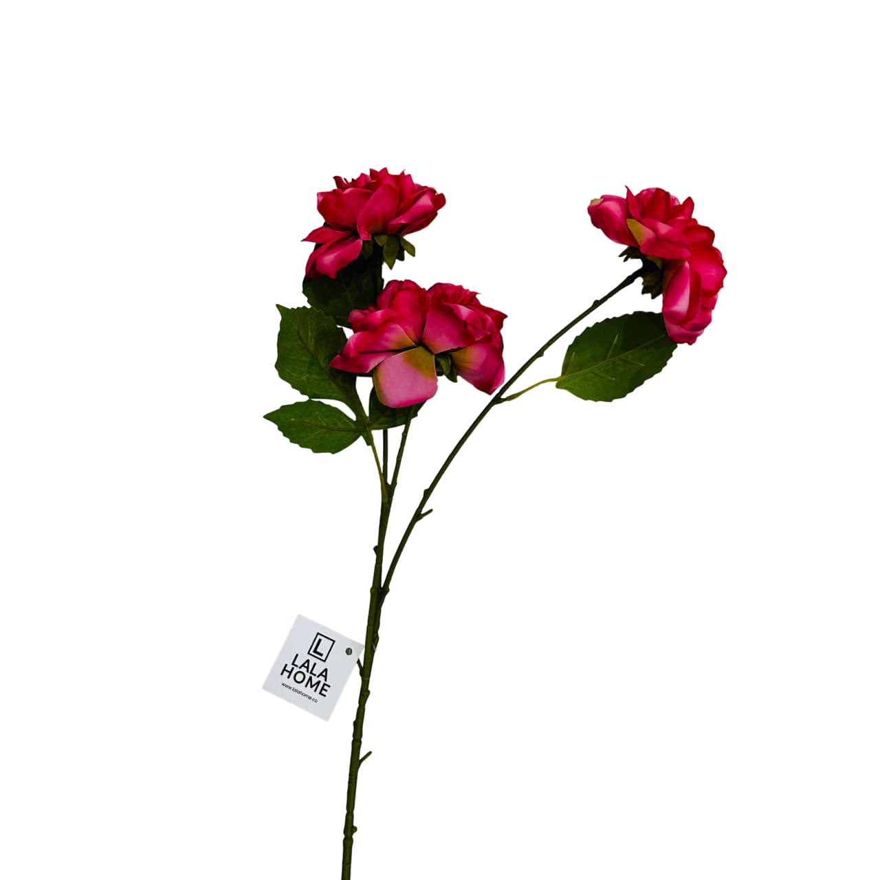 Hortensia artificial blanca crema tallo largo 70 cm