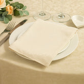 Servilleta de tela 45x45 cm en color crema – Lala Home Colombia