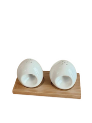 Juego de saleros 50ml diseño minimalista ovalado