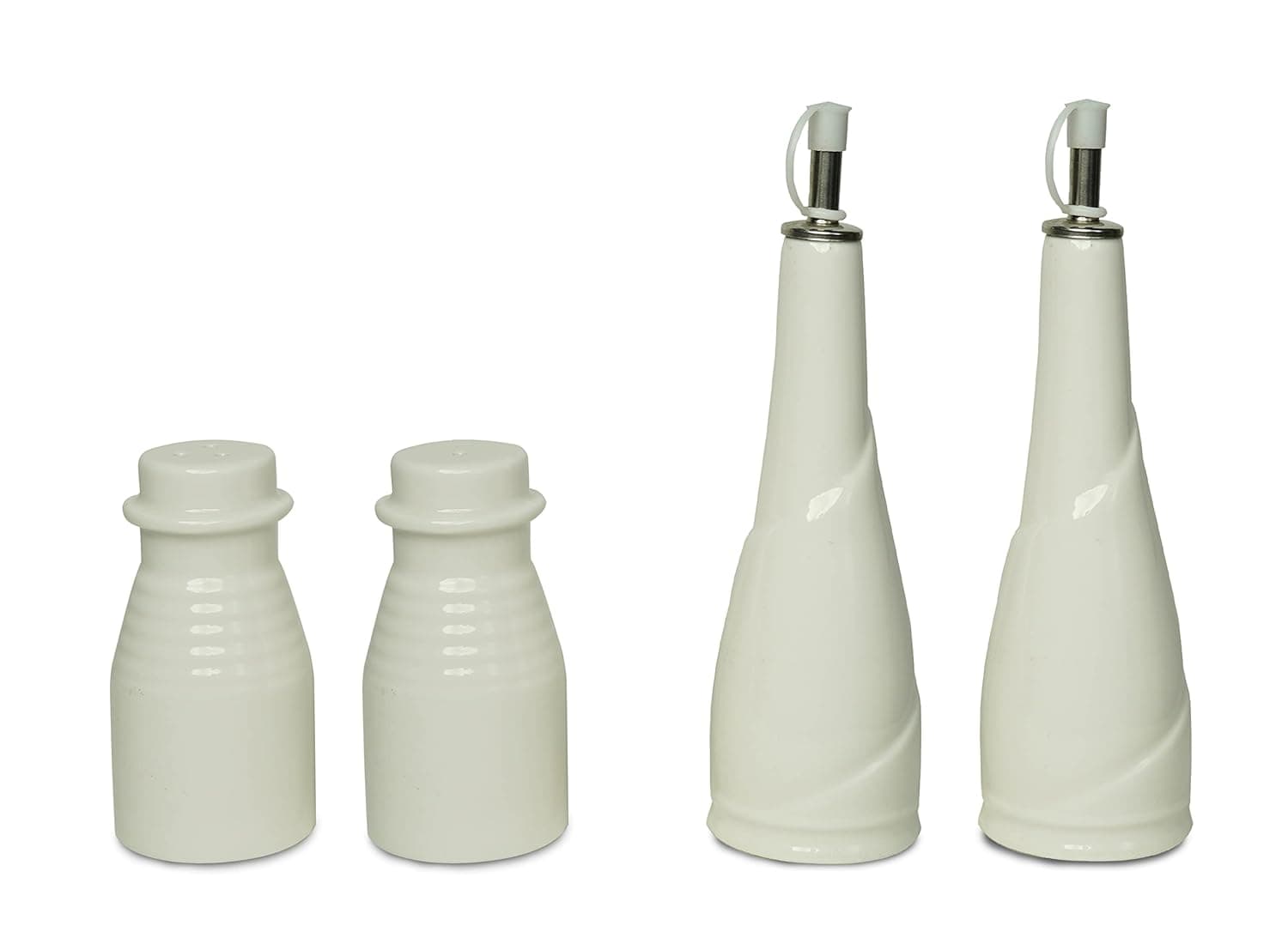 Contraste entre vidrio / cerámica blanca y bambú natural