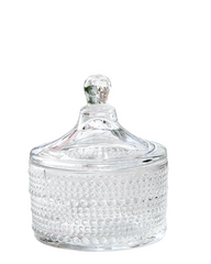 Detalle del diseño de burbujas en el vidrio