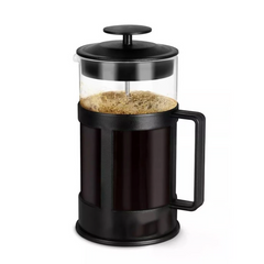 Prensa Francesa Vidrio Borosilicato Negra