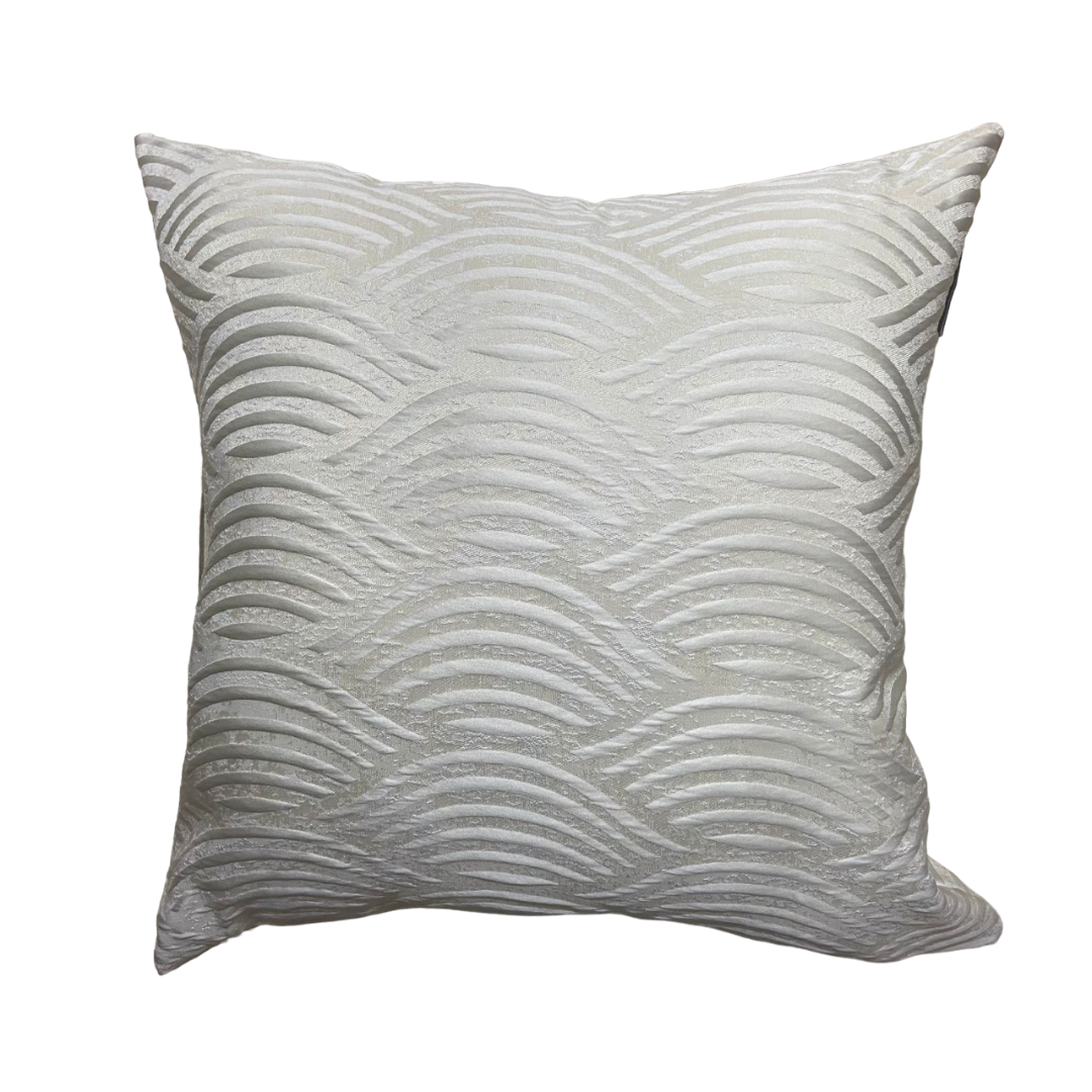 Cojin Optical Abstracto T.45x45 Crema