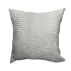 Cojin Optical Abstracto T.45x45 Crema