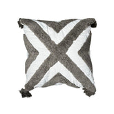 Cojín Blanco con Marrón Taupe 45×45 | Lala Home Colombia