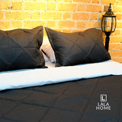 Colcha Termo Sellada Doble Faz Blanca - Negro Lala Home