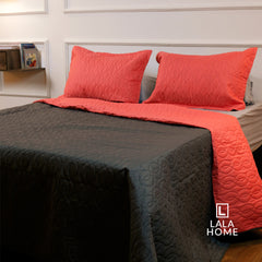 Colcha Termosellado Doble Faz Coral - Gris Lala Home