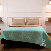 Colcha Termosellado Doble Faz Mocasín - Verde Menta Lala Home