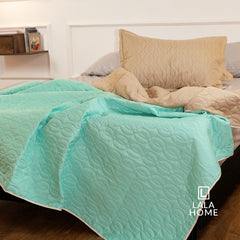 Colcha Termosellado Doble Faz Mocasín - Verde Menta Lala Home