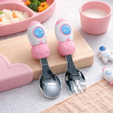 Set x2 Cubiertos 3D Cohete