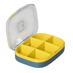 Mini pastillero semanal 14x7 cm con compartimentos y tapa transparente