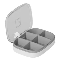 Mini pastillero semanal 14x7 cm con compartimentos y tapa transparente