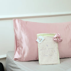 Juego de 2 fundas de almohada de seda, Fundas Anti Frizz