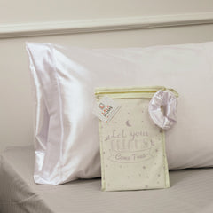 Juego de 2 fundas de almohada de seda, Fundas Anti Frizz