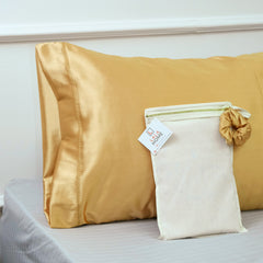 Juego de 2 fundas de almohada de seda, Fundas Anti Frizz