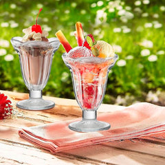 Copa Helado Flor 190ml En Vidrio