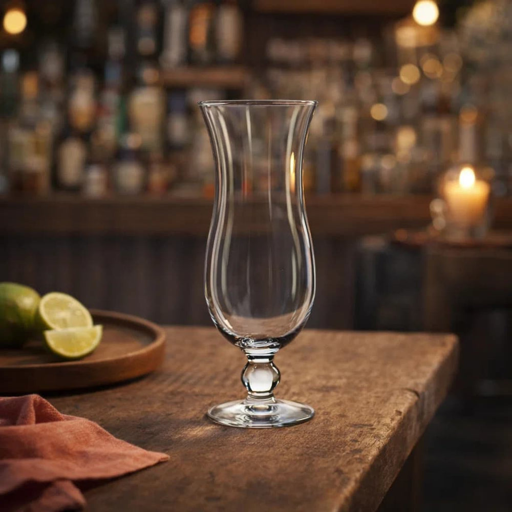 Copa de cristal 450 ml diseño huracán para cócteles tropicales
