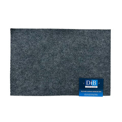 Felpudo Aarhus 40×60 cm color gris con textura de bucle y base antideslizante.